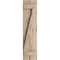Ekena Millwork Rustic Two Board Joined Board-n-Batten Pecky Cypress Faux Wood Shutters w/Z-Board, 11"W x 76"H SHUBJZ11X76PCPR - alternate 8